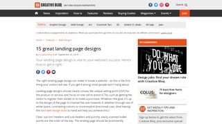 
                            13. 14 great landing page designs | Creative Bloq