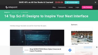 
                            6. 14 Top Sci-Fi Designs to Inspire Your Next Interface — SitePoint