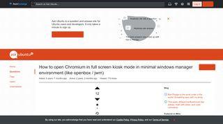 
                            8. 14.04 - How to open Chromium in full screen kiosk mode in minimal ...