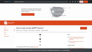 
                            12. 14.04 - How to test out the SMTP Server? - Ask Ubuntu