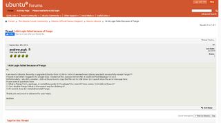 
                            10. 14.04 Login failed because of Pango - Ubuntu Forums