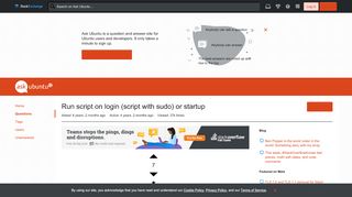 
                            5. 14.04 - Run script on login (script with sudo) or startup - Ask Ubuntu