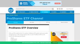 
                            6. 141 ProShares ETF Reports: Ratings, Holdings, Analysis | ETF.com