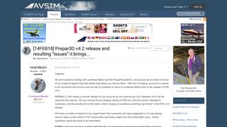 
                            6. [14FEB18] Prepar3D v4.2 release and resulting 