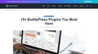 
                            7. 15+ BuddyPress Plugins You Must Have - WPExplorer