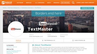 
                            12. 15 Customer Reviews & Customer References of TextMaster ...