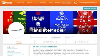 
                            12. 15 Customer Reviews & Customer References of TranslateMedia ...