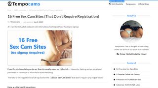 
                            3. 15 Free Sex Cam Sites (That Don't Require Registration) - ...