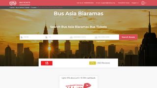 
                            3. 15% Off* Bus Asia Biaramas Bus Tickets Booking Online  ...