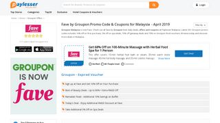 
                            13. 15% OFF → Fave by Groupon Malaysia Promo Code - ...