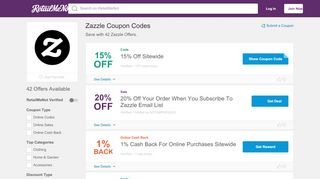 
                            9. 15% Off Zazzle Coupons, Promo Codes 2019 - RetailMeNot