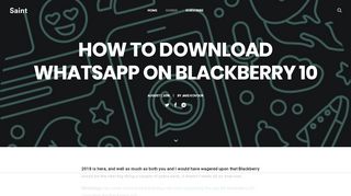 
                            11. 15 Simple Steps to Download WhatsApp on Blackberry 10 - ...