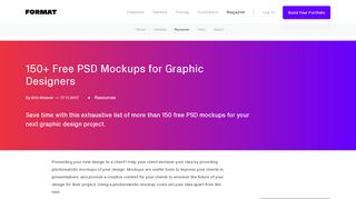 
                            10. 150+ Free PSD Mockups for Graphic Designers - Format