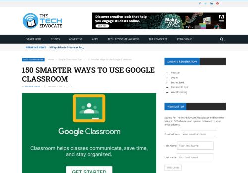 
                            11. 150 Smarter Ways to Use Google Classroom - The Tech Edvocate