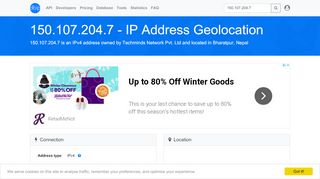 
                            10. 150.107.204.7 - Nepal - Techminds Network Pvt. Ltd. - IP address ...