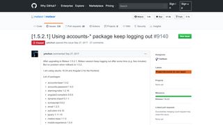 
                            3. [1.5.2.1] Using accounts-* package keep logging out · Issue #9140 ...