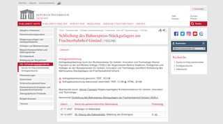 
                            9. 1552/AB (XXIII. GP) - Schließung des Bahnexpress-Stückgutlagers ...