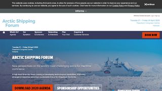 
                            7. 15th annual Arctic Shipping Forum 2019 | April 2019, Helsinki