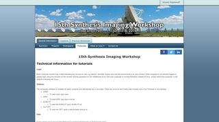 
                            12. 15th Synthesis Imaging Workshop - Data Reduction Tutorials | Online ...