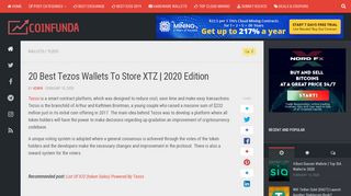 
                            7. 16 Best Tezos Wallet for XTZ Tokens- Hardware, Web, Desktop ...