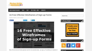
                            3. 16 Free Effective Wireframes of Sign-up Forms | Mockup Builder Blog