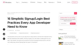 
                            7. 16 Simplistic Signup/Login Best Practices Every App Developer ...