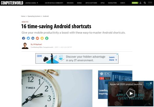 
                            12. 16 time-saving Android shortcuts | Computerworld