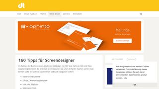 
                            6. 160 Tipps für Screendesigner – Design Tagebuch