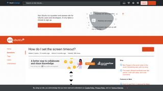 
                            4. 16.04 - How do I set the screen timeout? - Ask Ubuntu