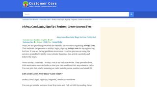 
                            11. 160by2.com Login, Sign Up / Register, Create Account Free Central ...