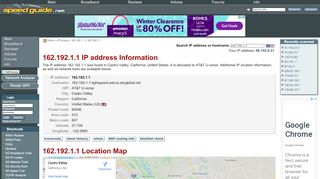 
                            12. 162.192.1.1 IP Address Location | SG IP network tools - SpeedGuide.net