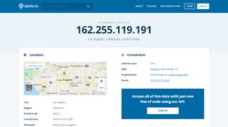 
                            12. 162.255.119.191 IP Address Details - IPinfo IP Address Geolocation API