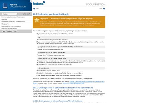 
                            5. 16.3. Switching to a Graphical Login - Fedora Documentation