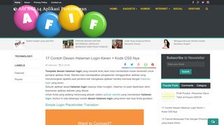 
                            5. 17 Contoh Desain Halaman Login Keren + Kode CSS Nya - Afif RGI ...