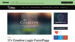
                            7. 17+ Creative Login Form/Page Designs for Inspiration - 85ideas.com