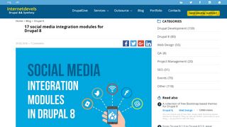 
                            12. 17 great social media integration modules for Drupal 8 ... - Internetdevels