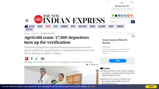 
                            8. 17,000 AgriGold depositors turn up for verification- The New Indian ...
