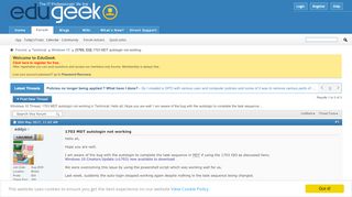
                            7. [1703, CU] 1703 MDT autologin not working - Edugeek