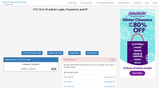 
                            7. 172.16.0.10 Admin Login, Password, and IP - Clean CSS