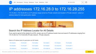 
                            4. 172.16.28 - Private network - Private network - Search IP addresses