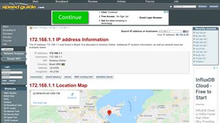
                            8. 172.168.1.1 IP Address Location | SG IP network tools - ...