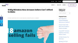 
                            5. 18 Big Mistakes New Amazon Sellers Can't Afford to Make