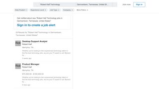 
                            11. 18 Robert Half Technology Jobs in Germantown, TN | LinkedIn