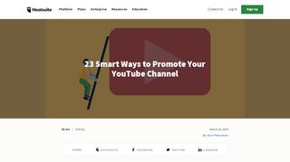 
                            12. 18 Smart Ways to Promote Your YouTube Channel - ...