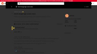 
                            9. 18.10 change login screen colors : Ubuntu - Reddit