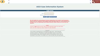 
                            1. 1823 Case Information System