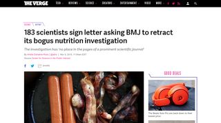 
                            13. 183 scientists sign letter asking BMJ to retract its bogus nutrition ...