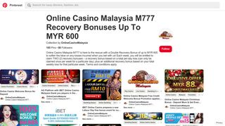 
                            12. 185 Best Online Casino Malaysia M777 Recovery Bonuses ...