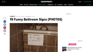 
                            11. 19 Funny Bathroom Signs (PHOTOS) | HuffPost