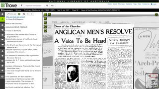 
                            6. 19 Jun 1937 - News of the Churches ANGLICAN MEN'S RESOLVE ...